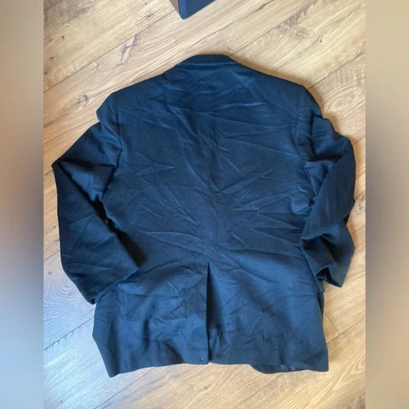 NWOT Vintage 100% Cashmere Black Blazer- Size 41/42